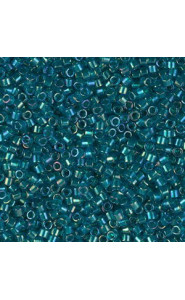 Miyuki delica Beads 11/0 - Emerald lined aqua ab DB-1764